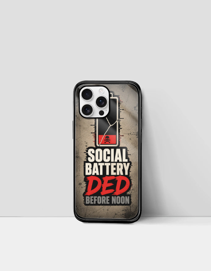 Social Battery Ded - Premium Phone Case