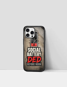 Social Battery Ded - Premium Phone Case