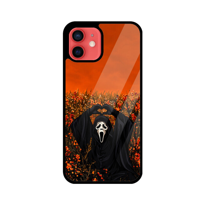 Halloween Ghost Heart in the Autumn | Premium Printed Phone Case