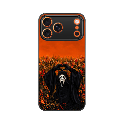 Halloween Ghost Heart in the Autumn | Premium Printed Phone Case