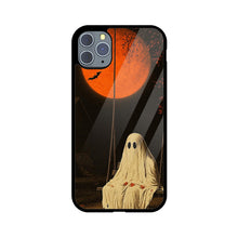 Halloween Ghost On Swing Orange | Premium Printed Phone Case