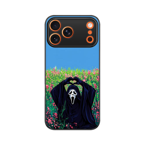 Halloween Ghostface Heart Flower | Premium Printed Phone Case