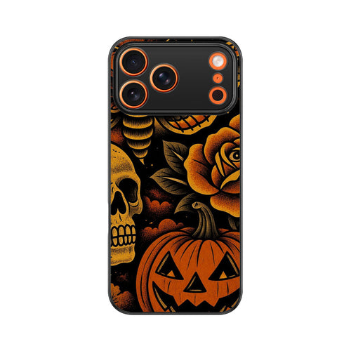 Halloween Moth Skull Pumpkin | Premium Printed Phone Case
