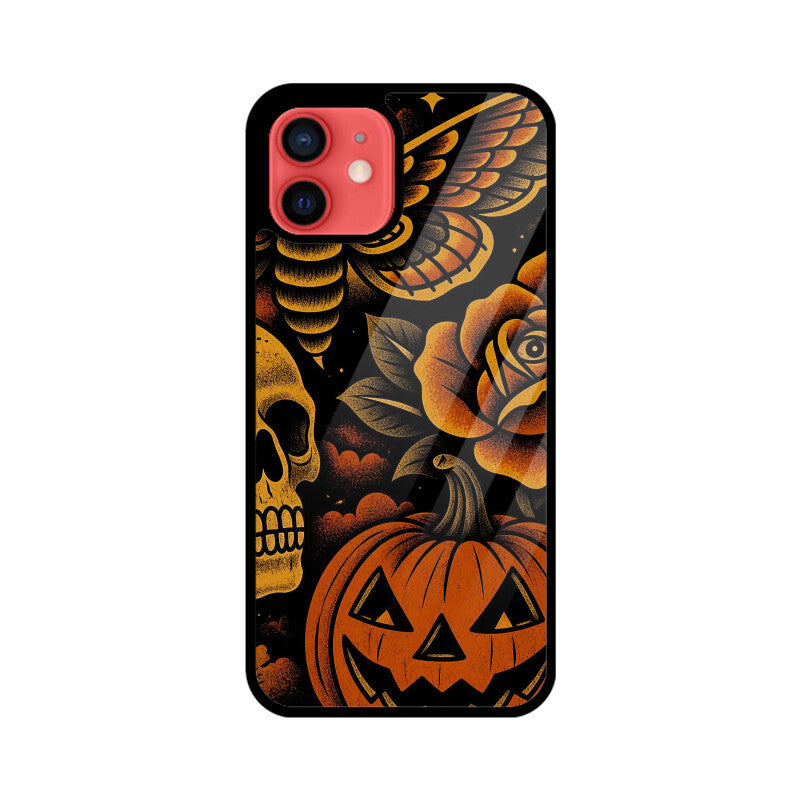Halloween Moth Skull Pumpkin | Premium Printed Phone Case