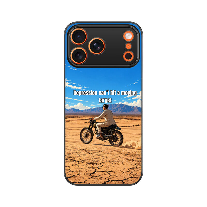 Depression can’t hit a moving target | Premium Printed Phone Case